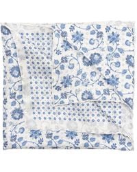 Elizabetta - Nunzio Floral-Print Silk Pocket Square - Lyst