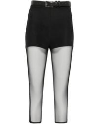 Vestiaire d'un Oiseau Libre - Belted Mesh Trousers - Lyst