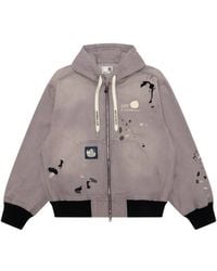Aape By A Bathing Ape - Paint-Splatter Drawstring-Hood Jacket - Lyst