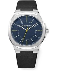 Kenneth Cole - Montre À Bracelet En Cuir Mm - Lyst