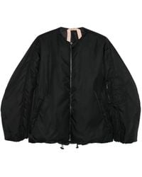 N°21 - Balloon-Shape Zip-Front Bomber Jacket - Lyst