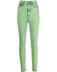 Philipp Plein - Overdyed Stretch Super High-Waist Jeggings, Waist - Lyst