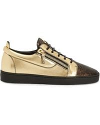 Giuseppe Zanotti - Frankie Double-Zip Low-To Sneakers - Lyst