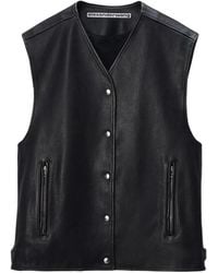 Alexander Wang - Boxy Press-Stud Vest - Lyst