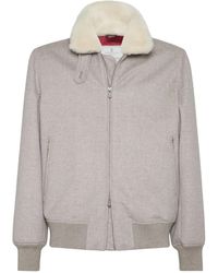 Brunello Cucinelli - カシミア ボンバージャケット - Lyst