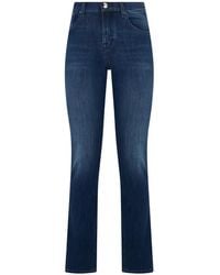 Moorer - Washed Five-Pocket Skinny Jeans - Lyst