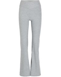Vuori - Mélange-Effect Flared Trousers - Lyst