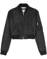 Versace - Padded Cropped Bomber Jacket - Lyst