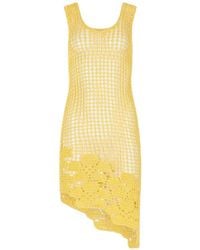 Paramidonna - Leila Asymmetric Crochet Midi Dress - Lyst