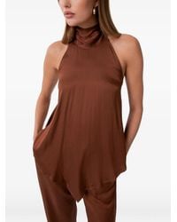 Gaelle Paris - Halterneck Tie-Fastening Top - Lyst