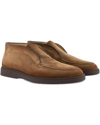 Santoni - Suede Boots - Lyst