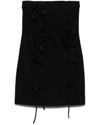 ROTATE BIRGER CHRISTENSEN - Rose-Appliqué Tube Mini Dress - Lyst