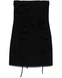 ROTATE BIRGER CHRISTENSEN - Rose-Appliqué Tube Mini Dress - Lyst