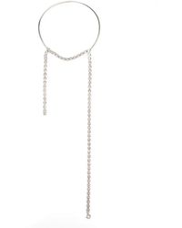 MM6 by Maison Margiela - Rhinestone-Pendant Necklace - Lyst