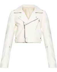 Rick Owens - Belted asymmetrical zip jacket - Lyst