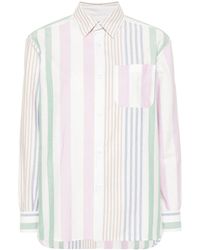 A.P.C. - Sela Striped Cotton Shirt - Lyst