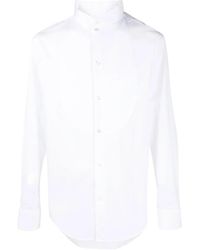 Emporio Armani - Wingtip-Collar Long Sleeve Shirt - Lyst
