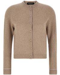 Fabiana Filippi - Ribbed-Trim Long-Sleeve Cardigan - Lyst