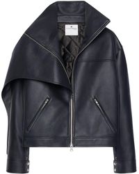 Courreges - オーバーサイズ レザージャケット - Lyst
