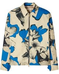 Paul Smith - Katoenen Jack Met Bloemen-Print - Lyst