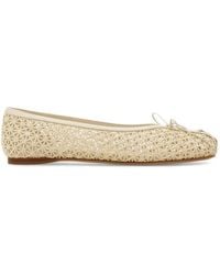 Ferragamo - Lace Ballet Flat - Lyst