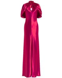 Alberta Ferretti - Twisted-Detail Cutout Dress - Lyst