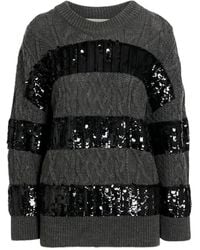 Valentino Garavani - Sequin-Embellished Cable-Knit Sweater - Lyst