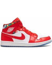Nike - Air 1 Mid Se "Barcelona Sweater" Sneakers - Lyst