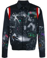 Lanvin - Bomberjacke Mit Print - Lyst