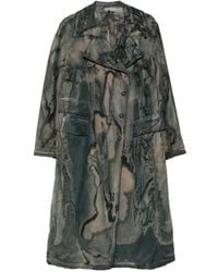 Masnada - Tie-Dye Belted Coat - Lyst
