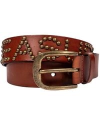 Pleasures - Studded Leather Belt - Lyst