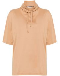 Lemaire - Tie-gathered T-shirt - Lyst