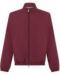 Fedeli - Zip-Up Lightweight Bomber Jacket - Lyst