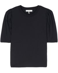 FRAME - Puff-sleeve Organic Cotton T-shirt - Lyst