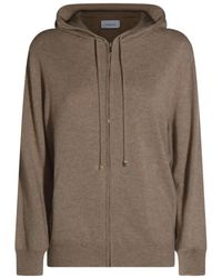 Malo - Zip-Up Cotton Hoodie - Lyst