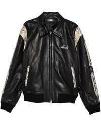 Amiri - Chaqueta Con Estampado De Piel De Serpiente - Lyst