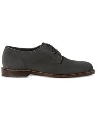Brunello Cucinelli - Reversed Calfskin Derbys - Lyst