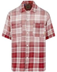 GALLERY DEPT. - Short-Sleeve Plaid Shirt With Button-Down Front And Chest Pockets - Lyst
