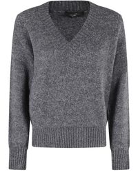 Weekend by Maxmara - V-Neck Wool Sweater - Lyst