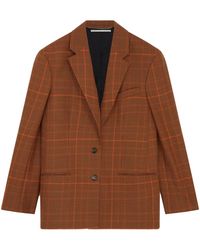 Stella McCartney - Prince Of Wales Check-Pattern Wool Blazer - Lyst