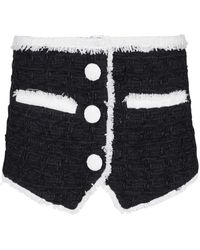 Balmain - Anillo Stacking en oro amarillo de 14 kt con diamante - Lyst