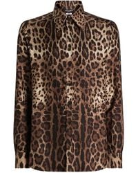 Dolce & Gabbana - Overhemd Met Luipaardprint - Lyst
