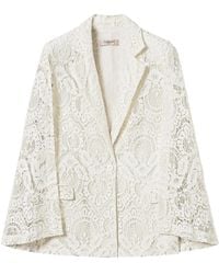 Twinset - Blazer Aus Spitze - Lyst