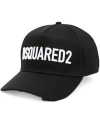 DSquared² - Logo-Embroidered Distressed Baseball Cap - Lyst