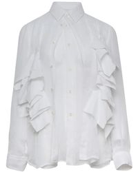 Comme des Garçons - Ruffled Long-Sleeve Shirt - Lyst