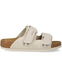 Birkenstock - Uji Suède Sandalen - Lyst