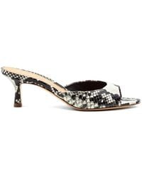 Julie Dee - Sandalen Mit Python-Print - Lyst