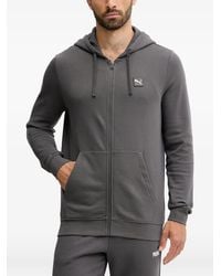 PUMA - Zip-Up Drawstring Hoodie - Lyst