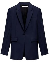 Another Tomorrow - Single-Button Blazer - Lyst