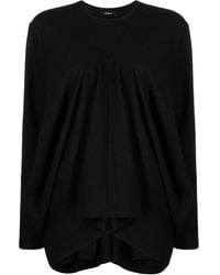 Goen.J - Structured Draped Jersey Top - Lyst